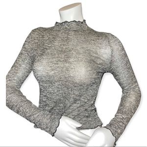 Ruffle Edge Crop Top